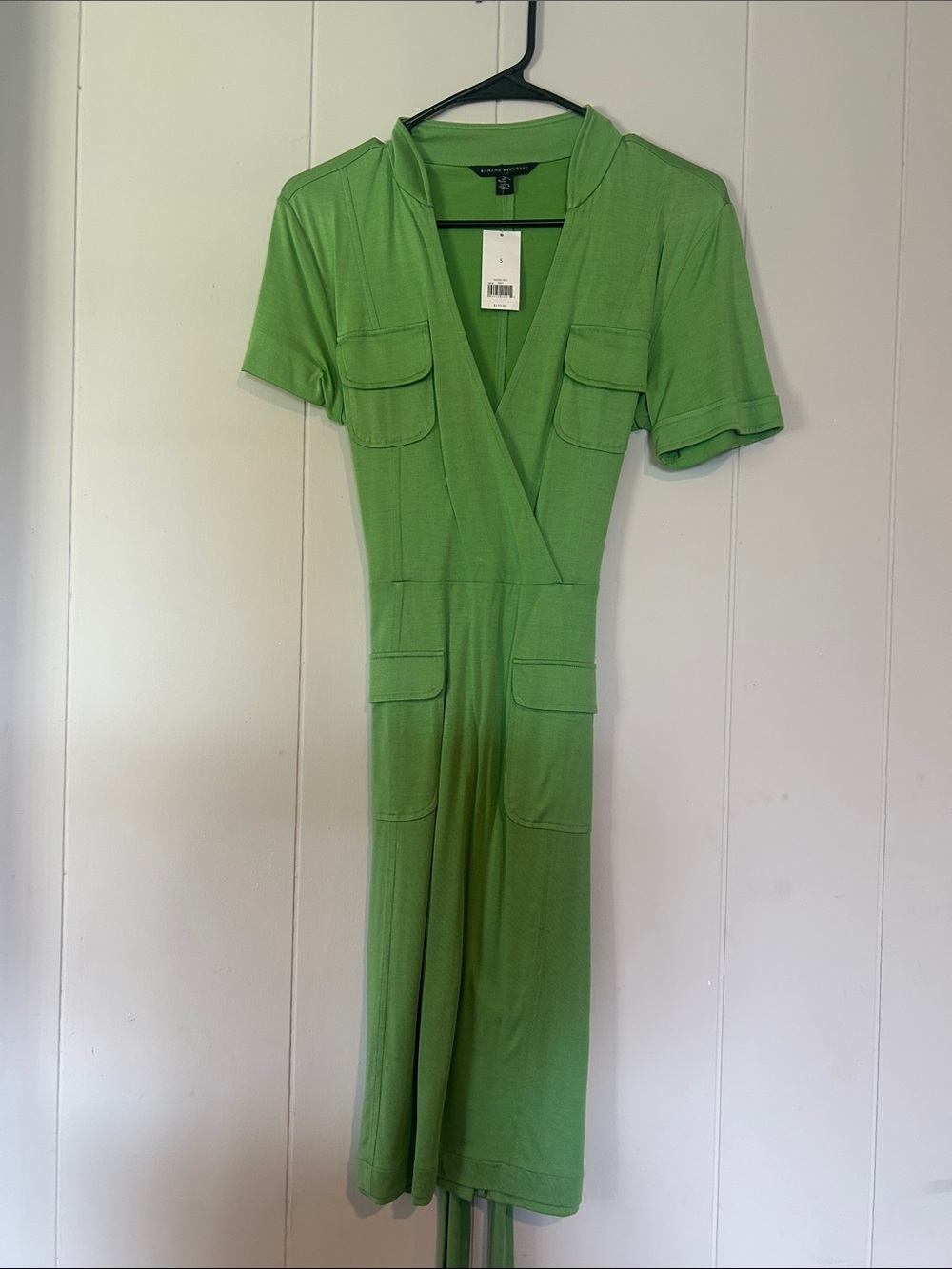 Banana Republic Lime Green Utility Midi Dress